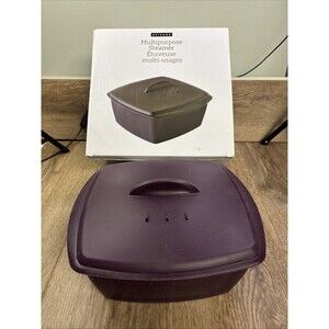 Epicure Multipurpose Steamer - 3 Piece Silicone  Deep Purple